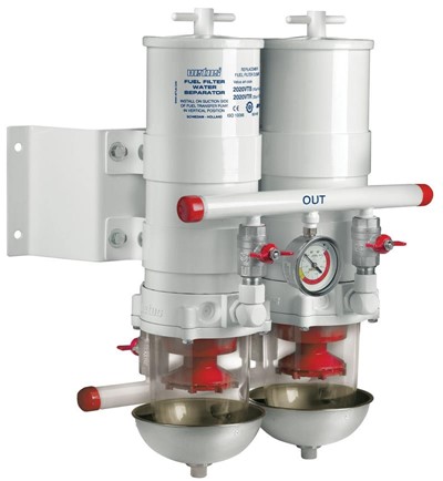 Vetus Centrifugal Type Diesel Filter/water Separator, 2/3/4/5/6 In Line, 75100VTE