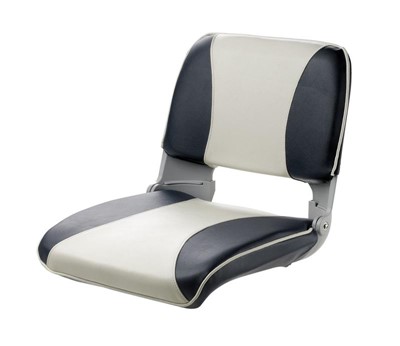 Vetus Crew Deluxe Lightweight Folding seat, Dark Blue And White, CHCBWB