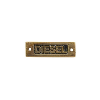 Diesel. Oblong Name Plate. Brass. N-79102