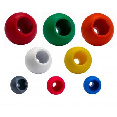 RWO Rope Stoppers. 4mm. Red. 6-R1903