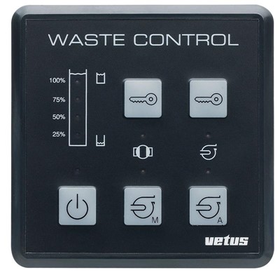 Vetus Waste Water Control panel 12/24V, WWCP