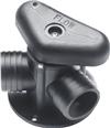 Plastic 3-way ball valve for hose Ø38mm 
