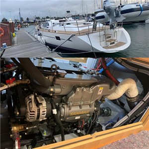 Pre Delivery Inspection On A Yanmar 4JH80-CR Onboard An Oyster Yacht