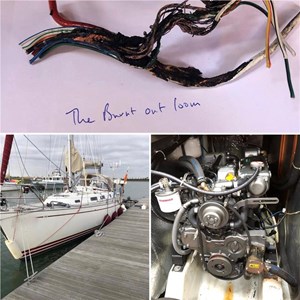 A Yanmar 4JH4-E Onboard A Najad 380 Has A Burnt Out Loom