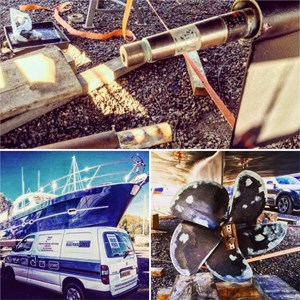 Five Blade Propeller And Rear Bearing Replaced On A Elling E4