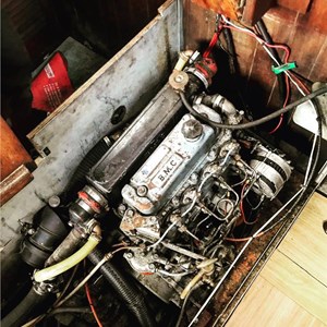 Overheated Water Pump On A  B.M.C 1.8 Engine Installed In A  Colvic Seaworker