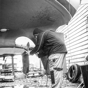 Removal Of A Bruntons Auto Propeller From A Hallberg-Rassy