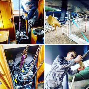 Yanmar 3YM20 Installation With New Prop And Prop Shaft In A Jeanneau Sun Odyssey 32.2