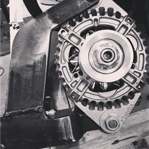 Hinge and Alternator Bracket