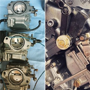 A Carb Strip Down And Clean On A Yamaha 90AET 2 Stroke Outboard 