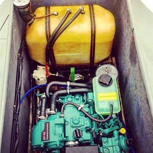 Brand New Volvo Penta D1 13 Engine Gets Inspected