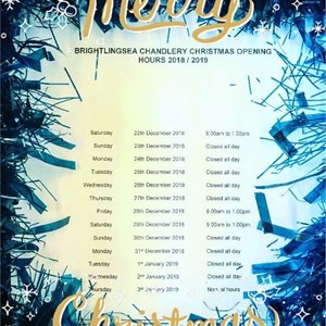 Brightlingsea Chandlery And Parts Christmas Opening Hours