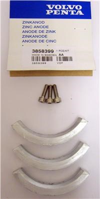 Volvo Penta 3858399 Zinc Anode Kit