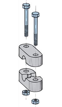 Vetus Cable Clamp. KABELKL