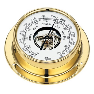Barigo Barometer. Brass 85mm Dial. ( 110 x 32mm ) 6-08000
