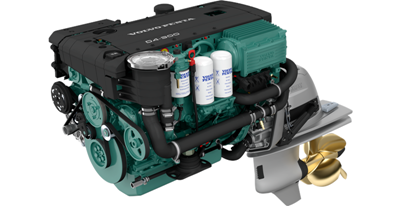Volvo Penta D4-300 Aquamatic Sterndrive Marine diesel engine 300hp