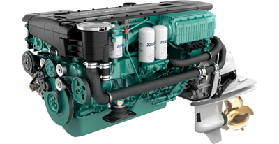 Volvo Penta D6-400 Aquamatic Sterndrive marine diesel engine 400hp