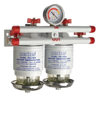 Vetus Water Separator/Fuel Filter, 2/3/4 In Line, 75330VTEB