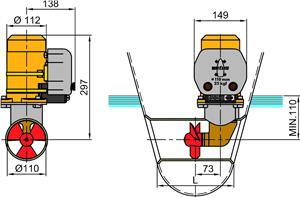 Vetus 25kgf Dimensions