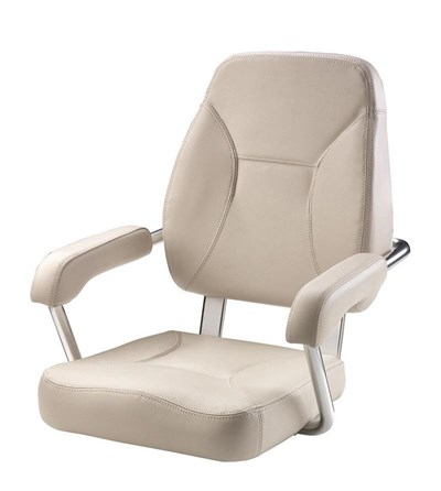 Vetus SAILOR Helm Seat With Anodised Aluminium Frame, White, CHSAILW