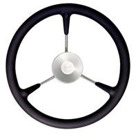 Vetus Steering Wheel KS38 (380mm 15inch) Black PU-Foam Cover. KS38Z