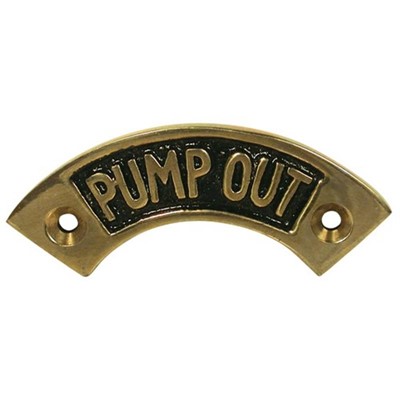 Pump Out. Fitting Name Plate. N-79161