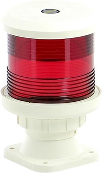 Vetus All Round, Red, Base Mounting Light With White Coloured Housing. RR35VWIT 