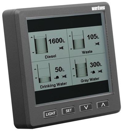 Vetus Display For Level Indication Via Bus-System, Max 4 Tanks. SENSORD